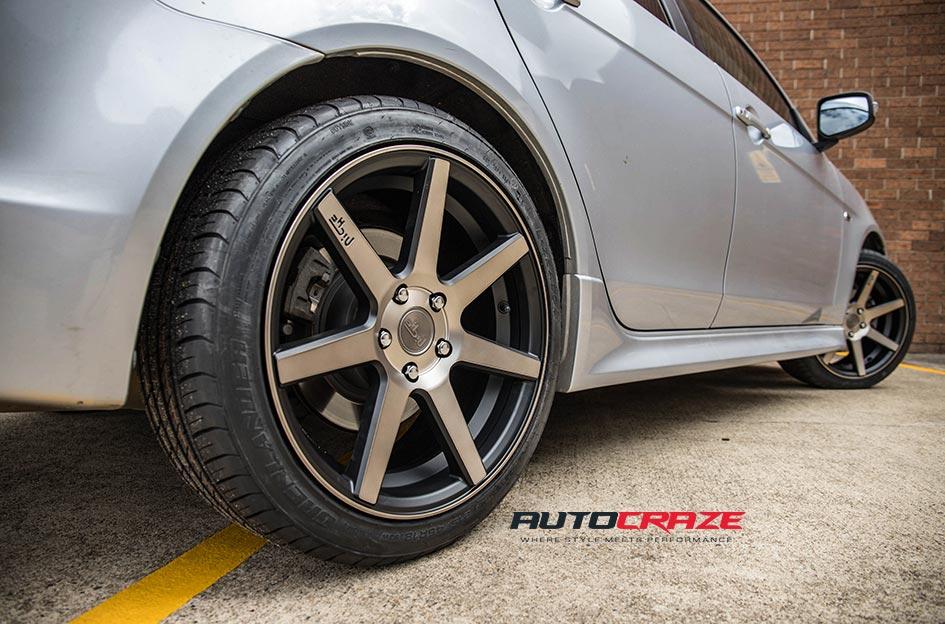 MITSUBISHI LANCER VERONA MATTE BLACK TINTED FACE